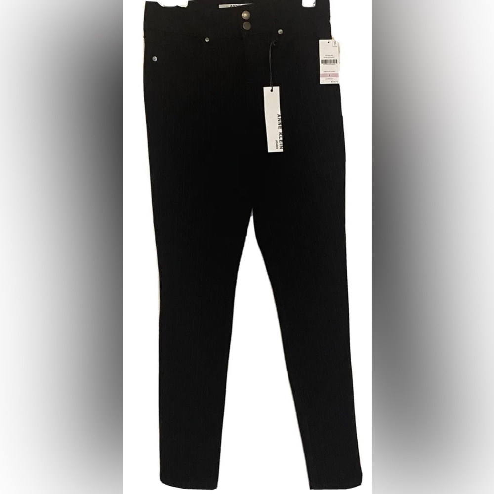 Anne Klein Skinny Ankle Pinstripe 6 NWT